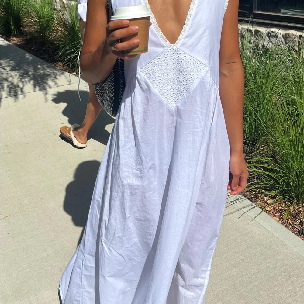 Laneway the label Vintage Cotton Gown in Ivory